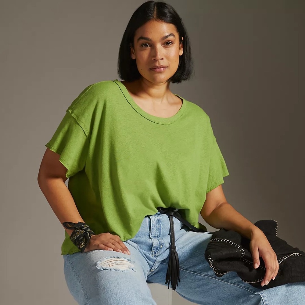 Lime Green Relaxed Tee
